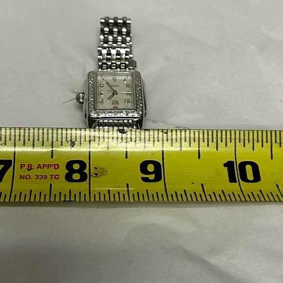 MICHELE Deco Mini Diamond Stainless Steel Ladies Watch - Picture 3 of 11